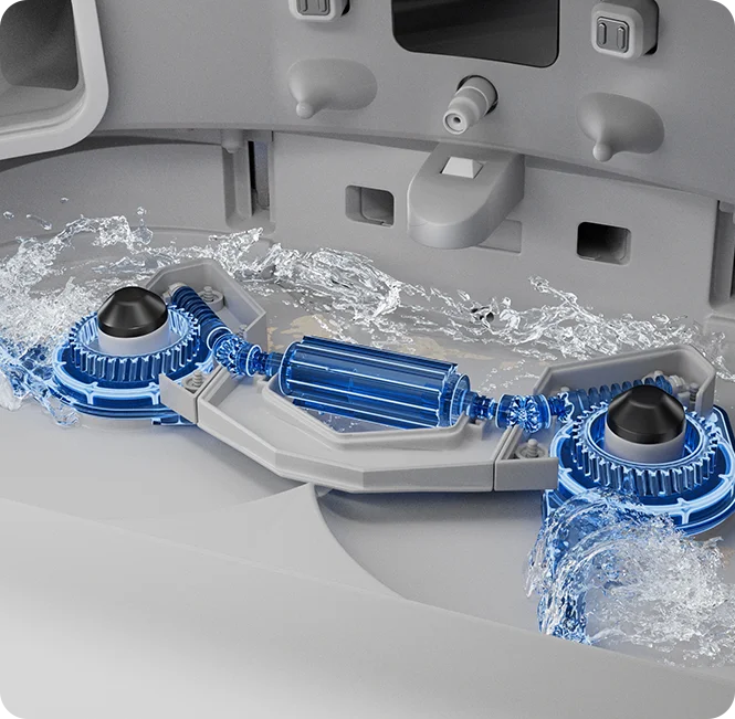 Limpeza automática da superfície de lavagem