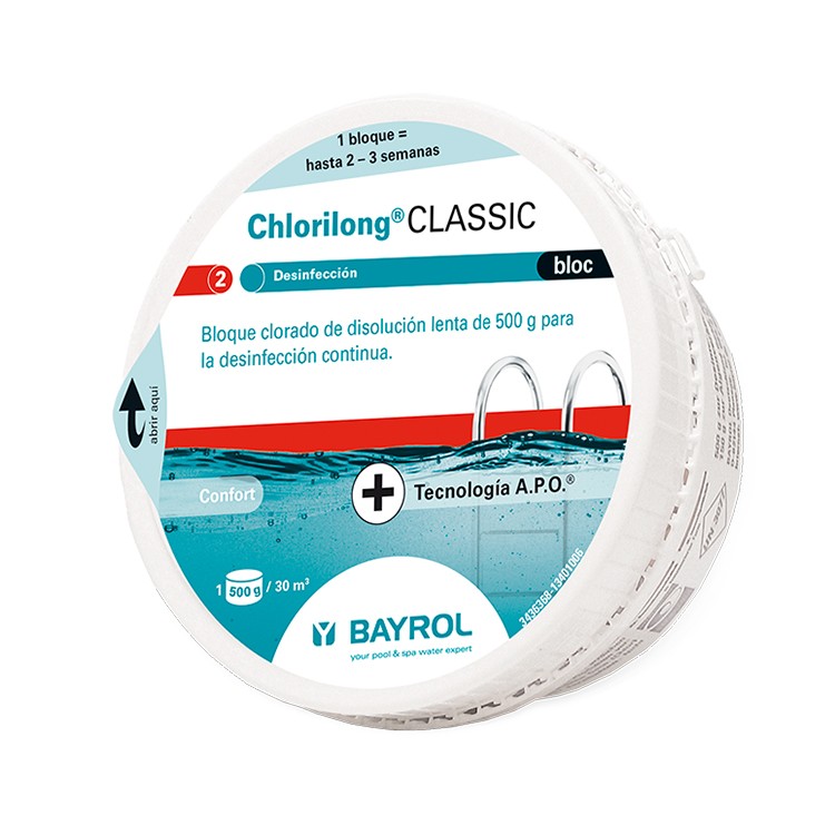 Bayrol - Bloco clássico de Chlorilong 0,5 kg