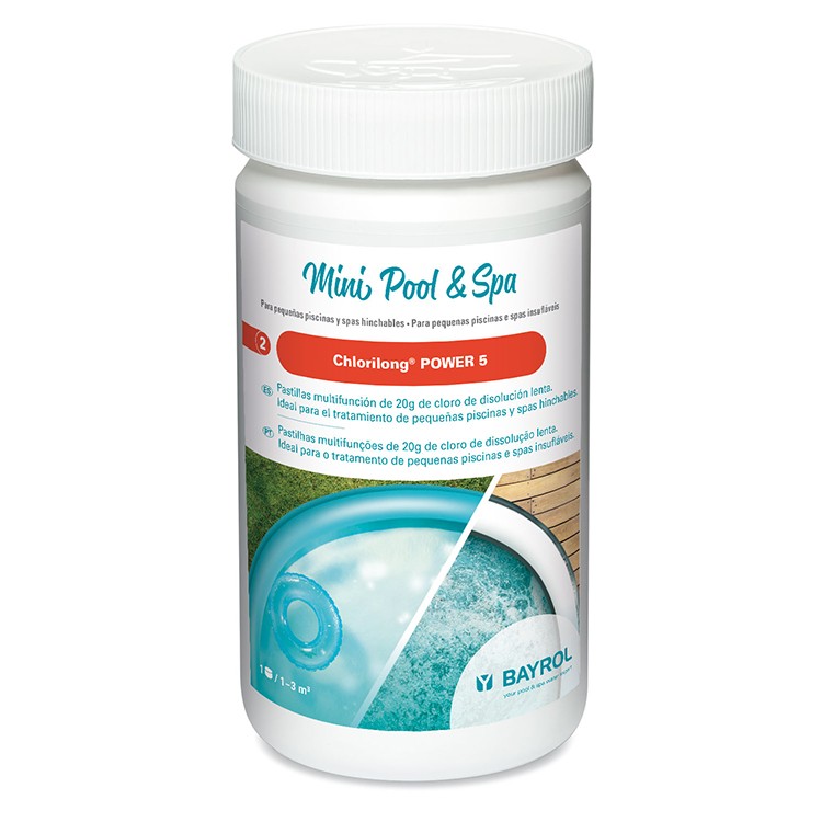 Bayrol - Chlorilong Power 5 multifunkciós mini medence és spa 1 kg