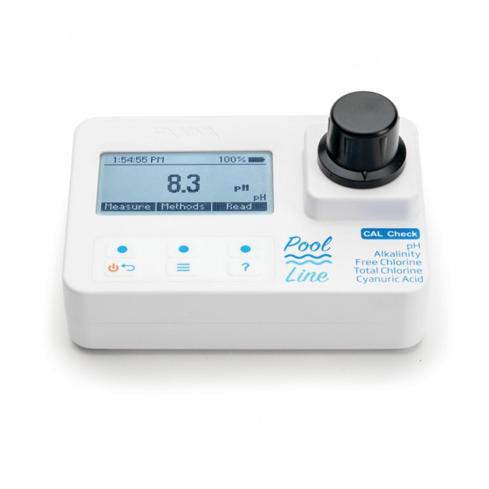 Hanna - Tragbares Photometer Freies Chlor, Gesamtchlor, pH, CyS und Alkalinität - HI971044