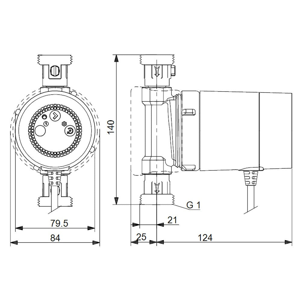 Grundfos - Bomba de conforto 15-14 BXDT PM