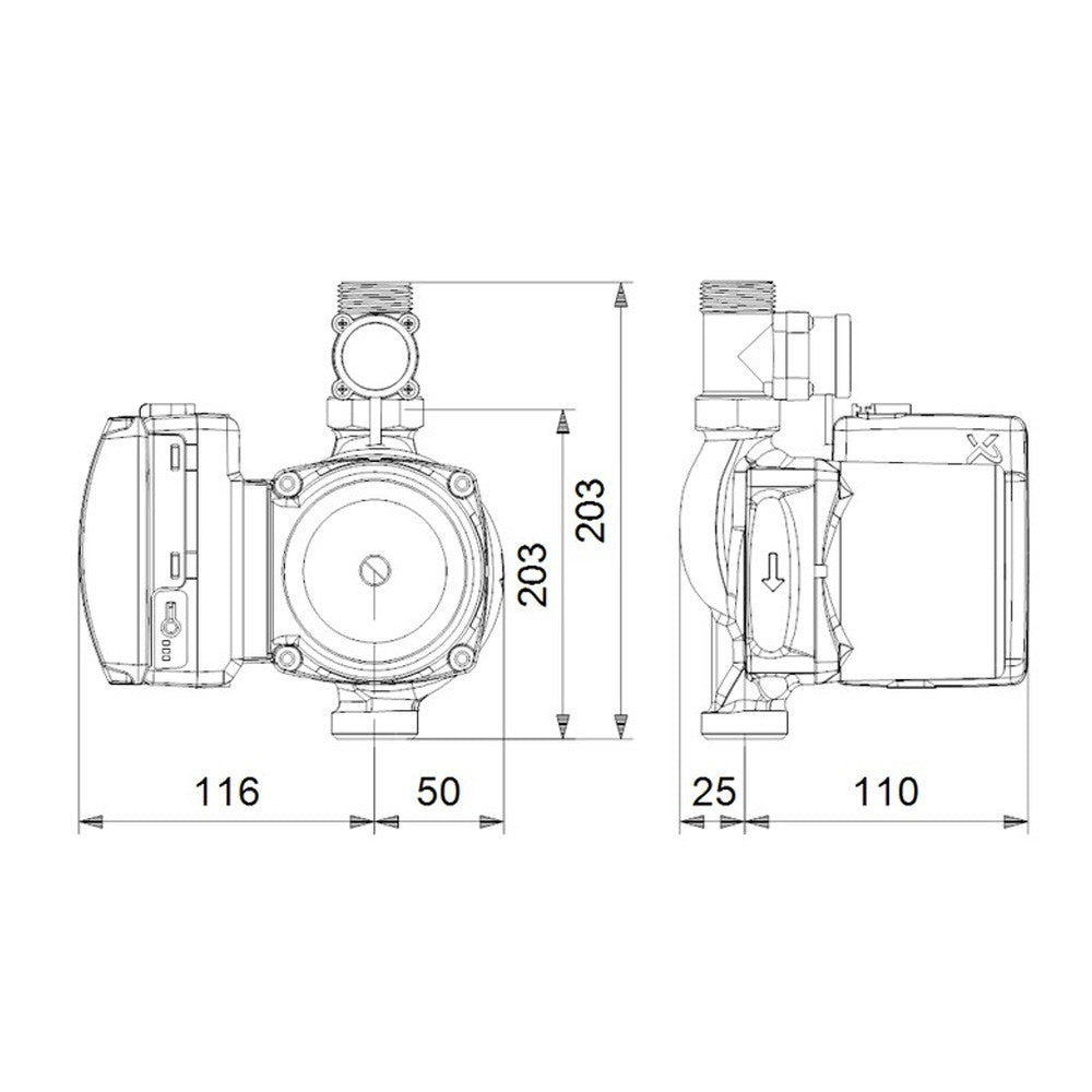 Grundfos - UPA compacte pomp 15-160 Schuko