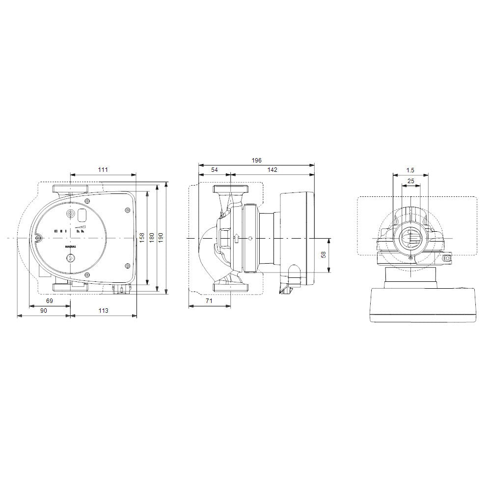 Grundfos - Magna1 Pompa circolante elettronica