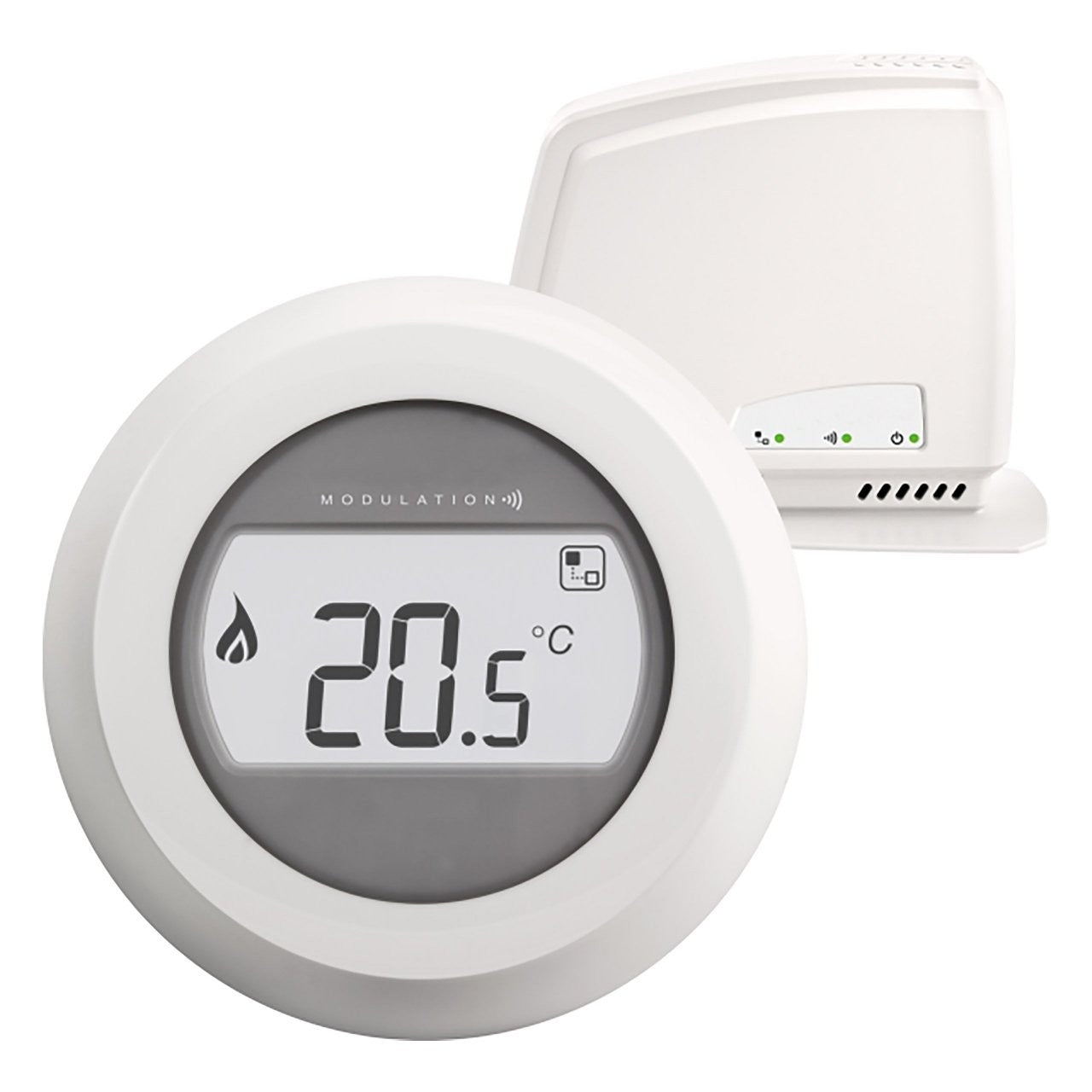 Honeywell - Digital Wireless Thermostat Round Connect Y87RF2058