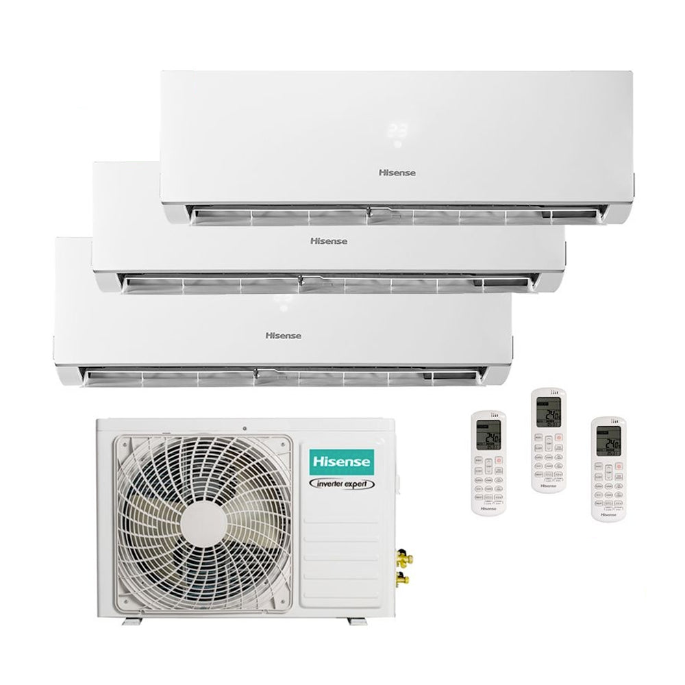 Hisense - Aire Acondicionado Trial Split Style 9000+9000+9000 BTU WIFI Inverter R32 A++