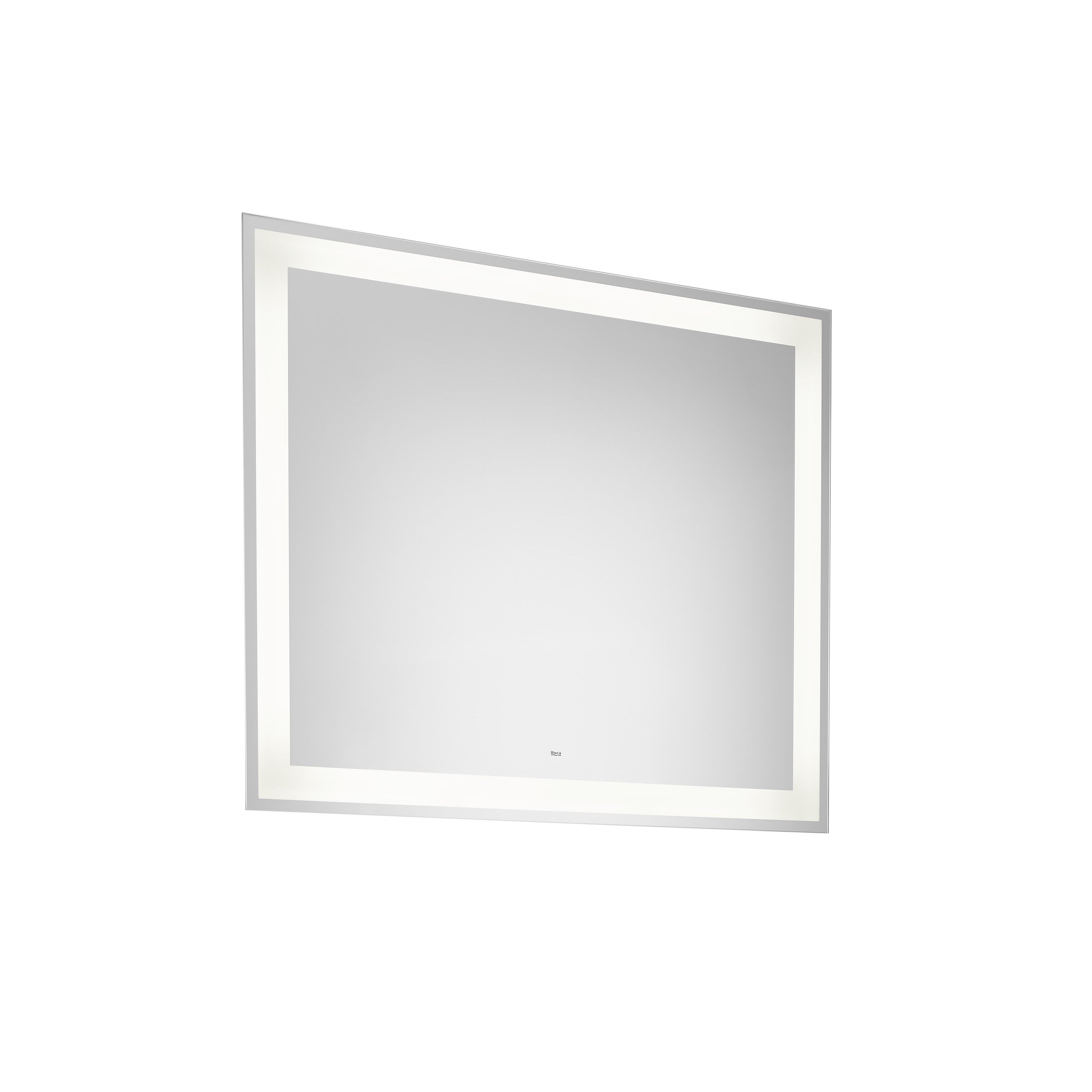 Roca - Iradia mirror with perimeter LED lighting and 80x3.7x70cm anti -tahoho plate