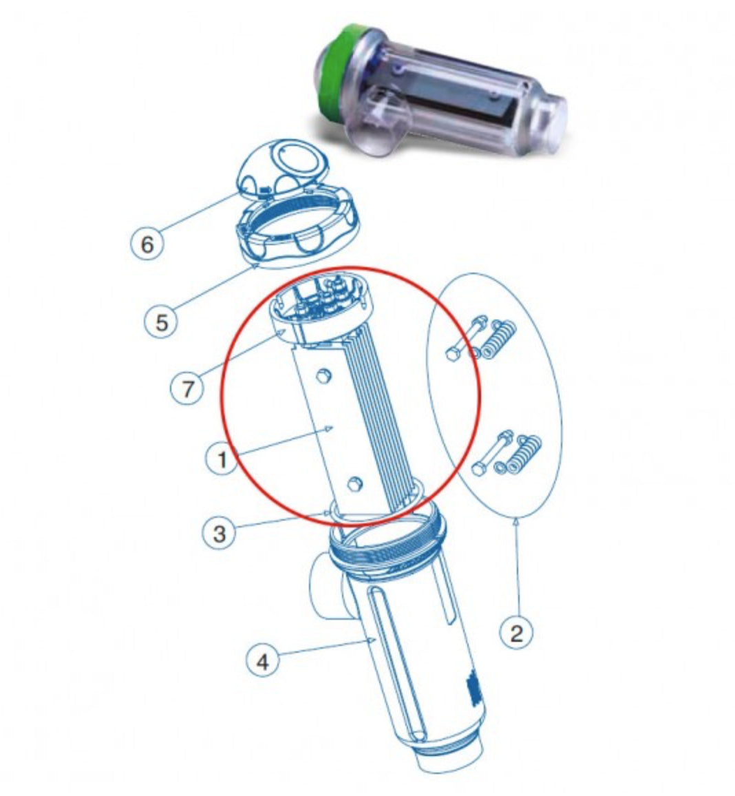 Idegis - eletrodo de célula dominótica ls/domotic2 ls