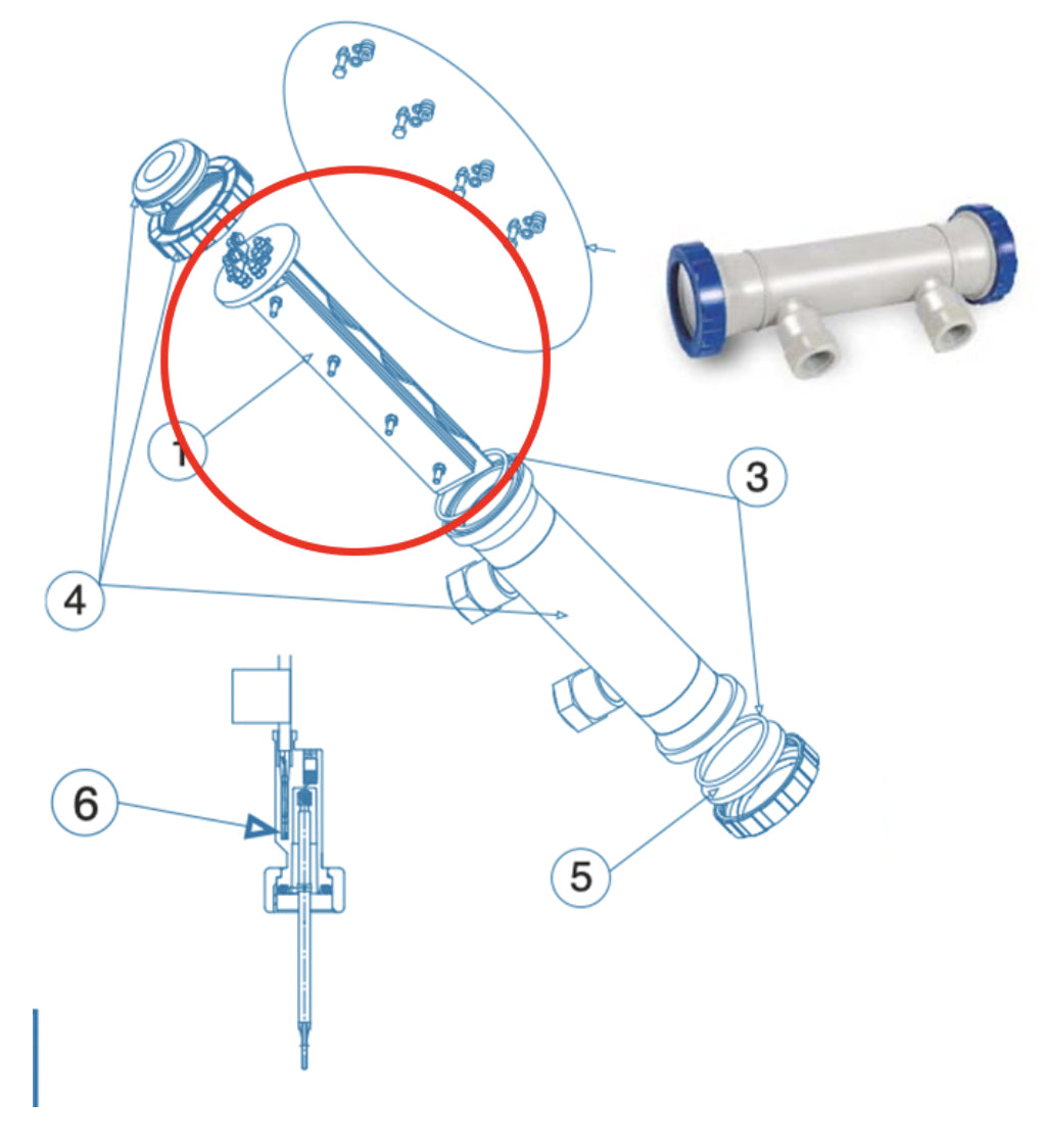 IDEGIS - Electrodo célula D-40/50 EX | PLUS | EXT1 | EXT2 industrial