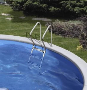 GRE - Acesso fácil 3 etapas para piscina enterrada - aço inoxidável