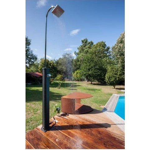 GRE - douche solaire en aluminium en 2 parties