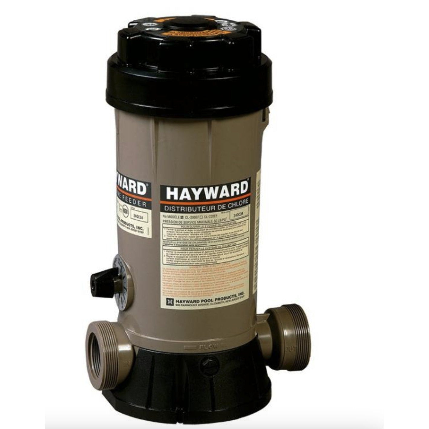 Hayward - Dispensador de pastilhas de cloro em linha 1 1/2 2,5 kg