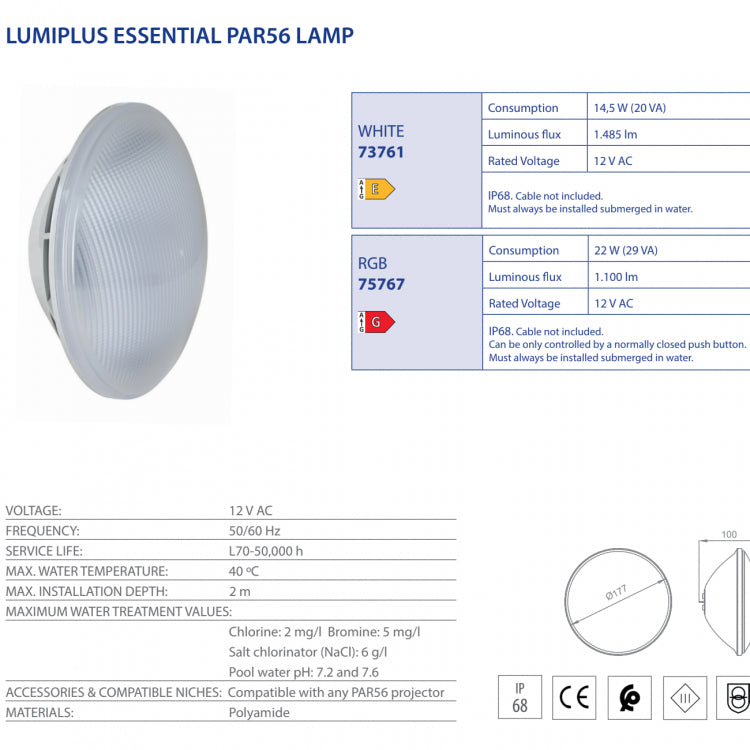 Astralpool - Lumiplus essentiel lampe par56