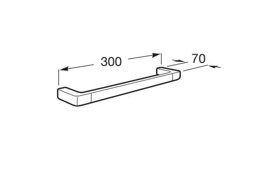 Roca - Toallero de lavabo 300 mm Tempo CromadoA817039001