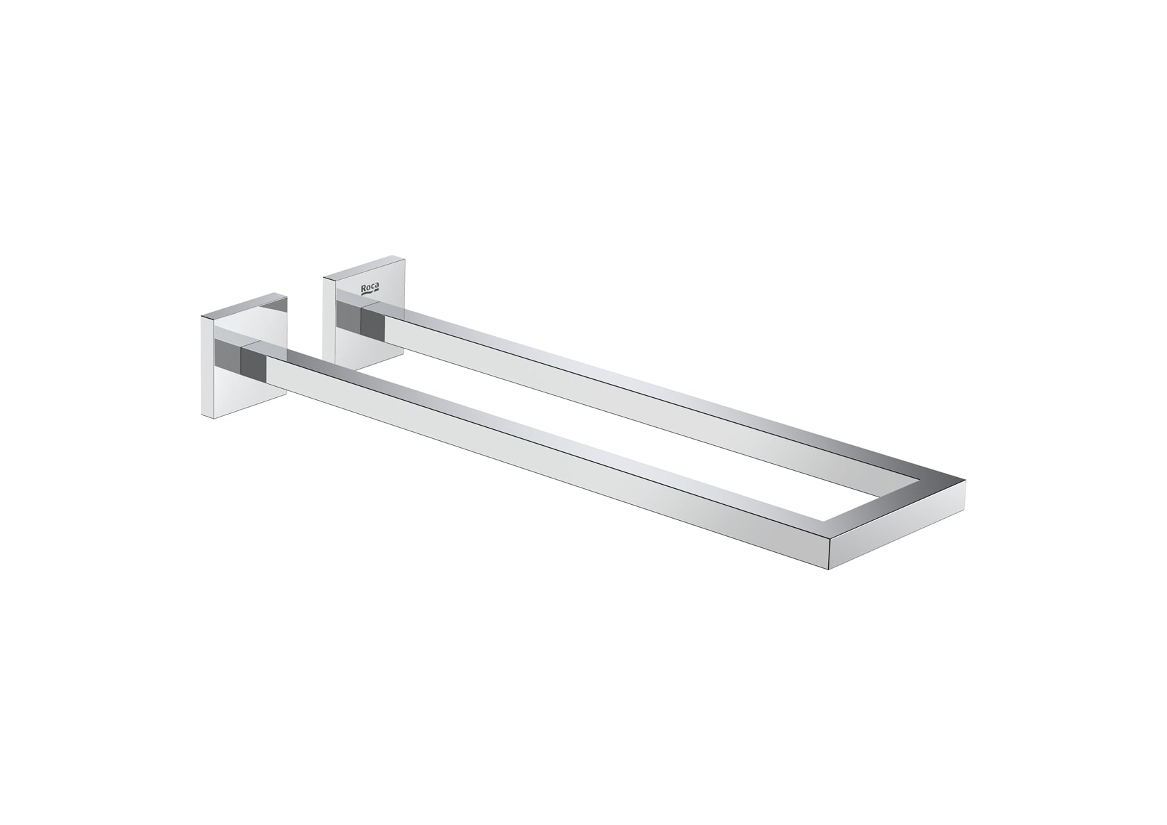 ROCA - asciugamano rotondo a doppio quadrato 150 x 400 x 56 mm cromato A817608C00