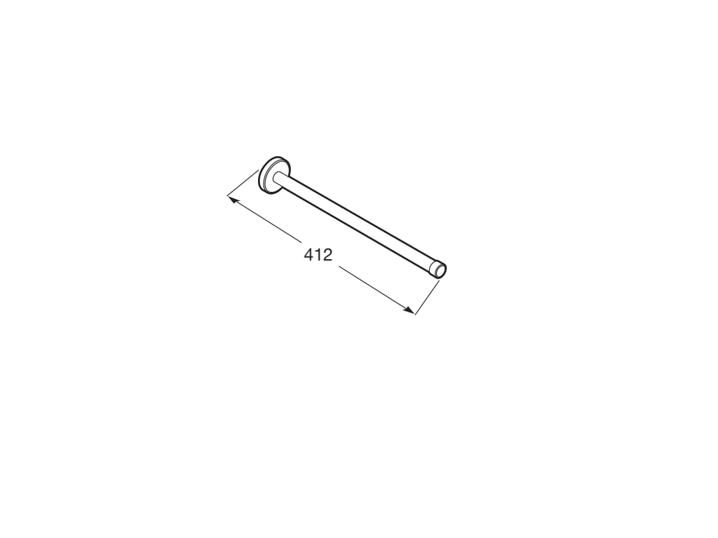 Roca - Toallero de paredSuperinox 400 mm MateA817310002