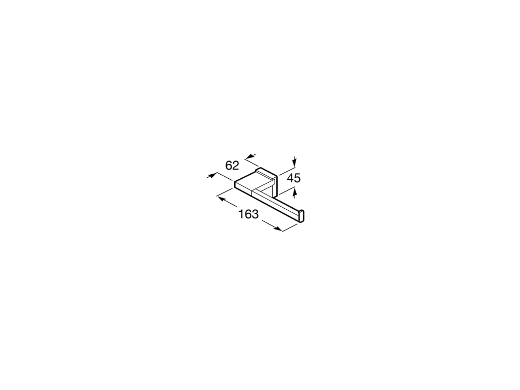 Roca - Portarrollo sin tapa Rubik Cromado A816850001