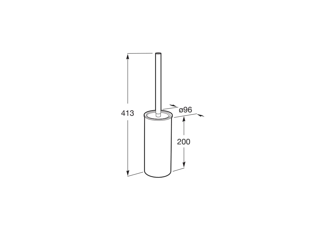 Roca - Escobillero de pared Tempo Oro Rosado A817038RG0