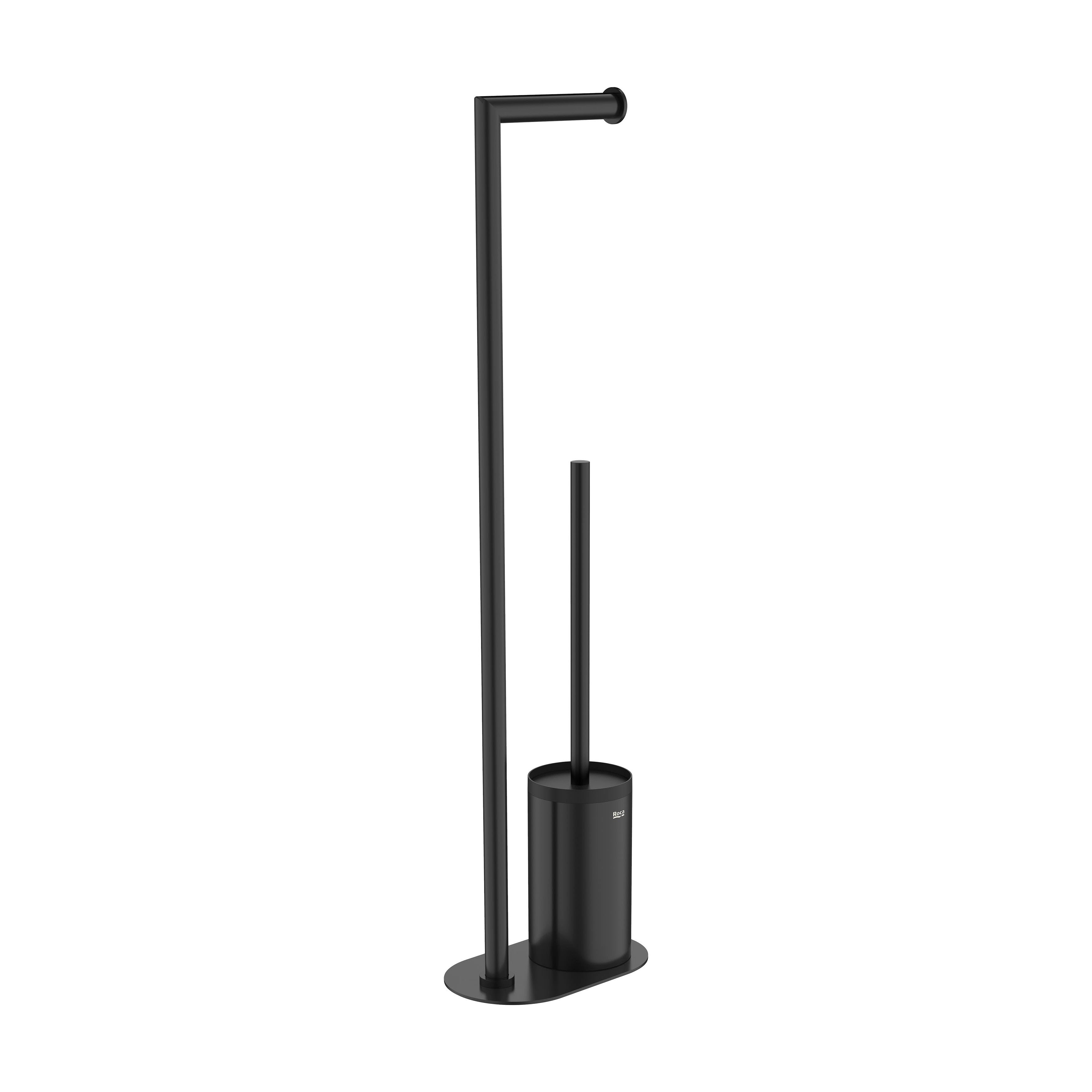 Roca - Soil Escobillero avec Portolro Hotels Matte Black A817588C40