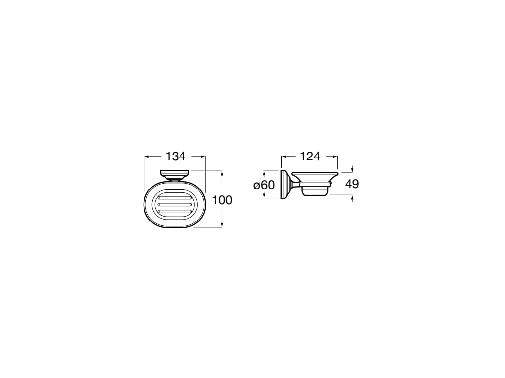 Roca - Jabonera de pared Carmen A817005001