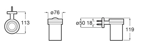 Roca - Vaso de pared Compas A817691C00