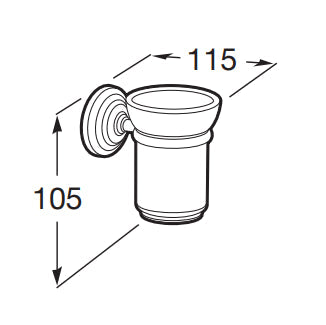 Roca - Vaso de pared Carmen A817007001 