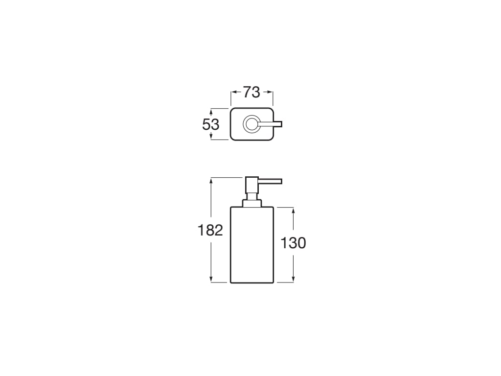 Roca - Dosificador de encimera Ona Blanco Mate A817673C60