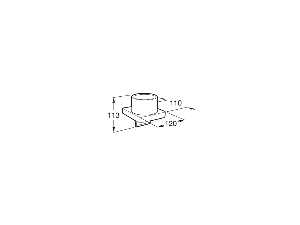 Roca - Dosificador de pared Tempo CromadoA817037001