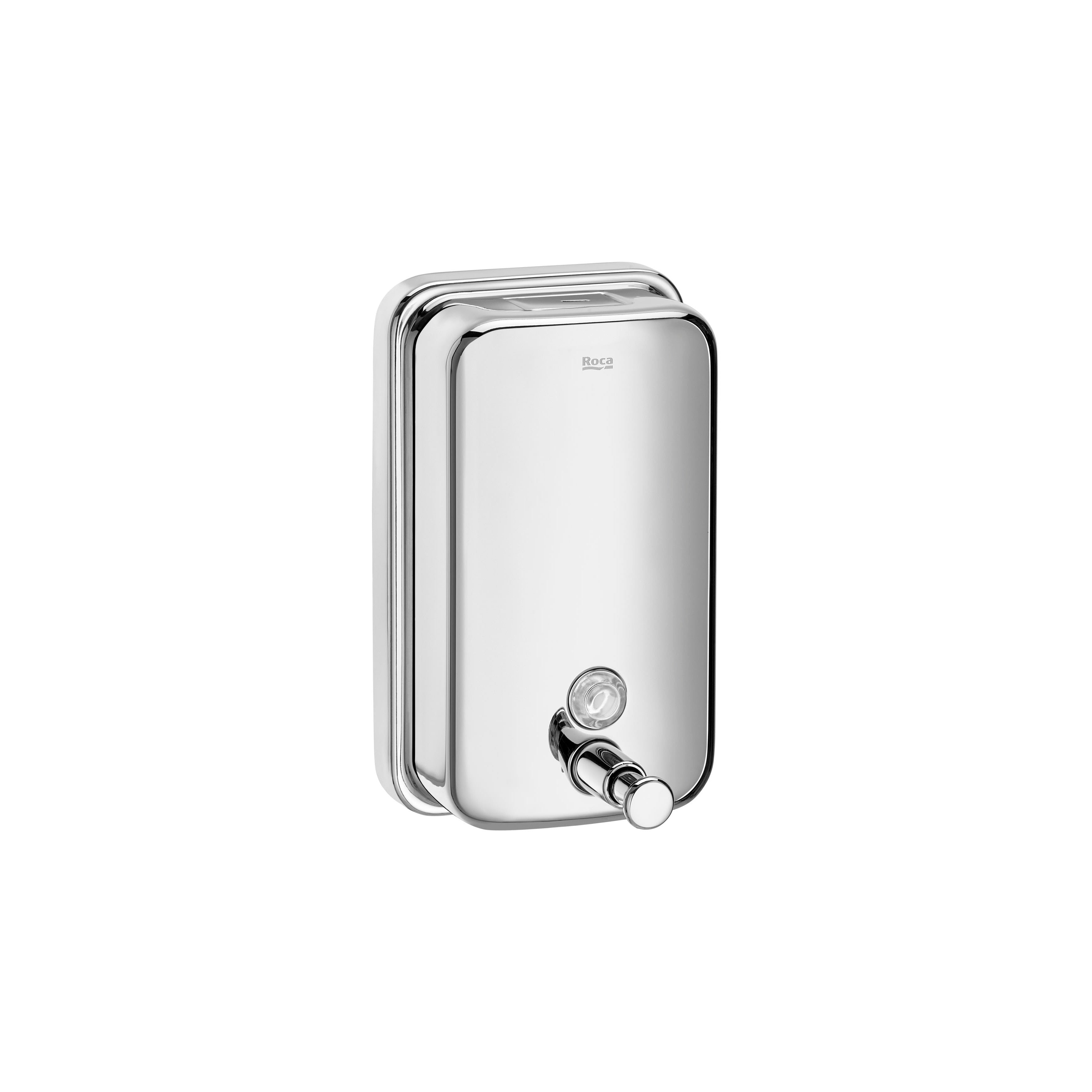 Roca - Liquid Soap Dispenser med en knap (1,25 L) Offentlig skinnende A817405001