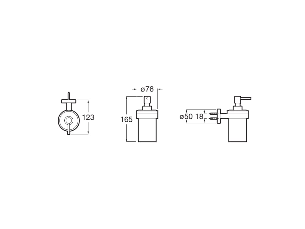 Roca - Dosificador de pared Compas Cromado A817689C00