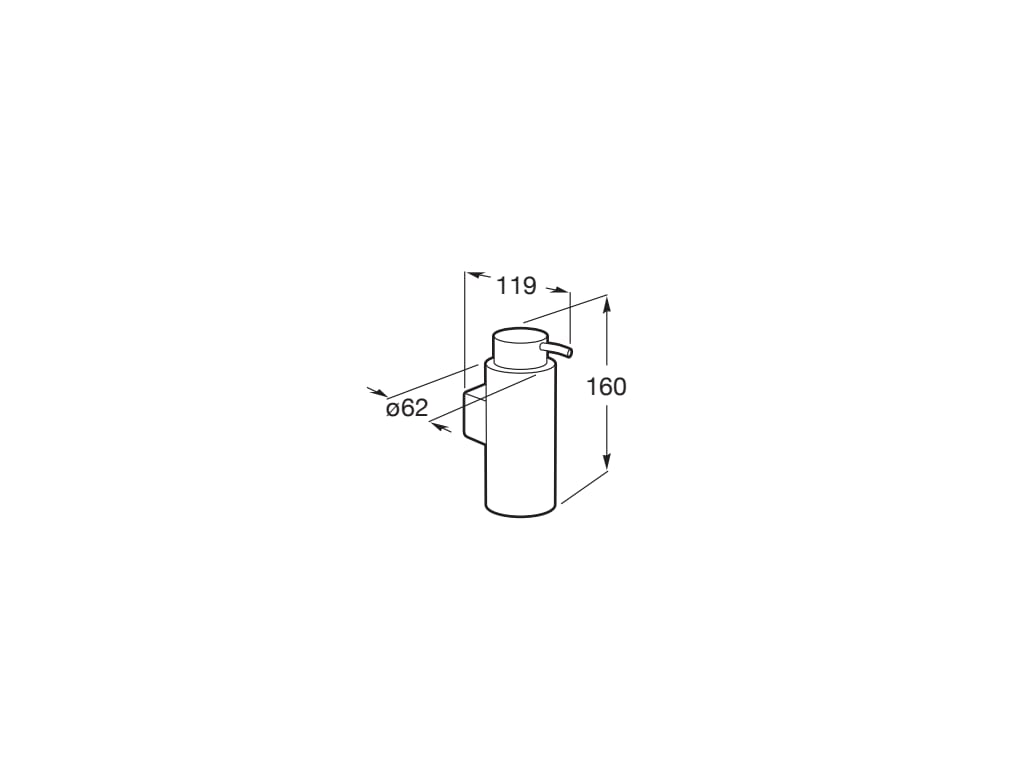 Roca - Dosificador de pared Superinox A817301002