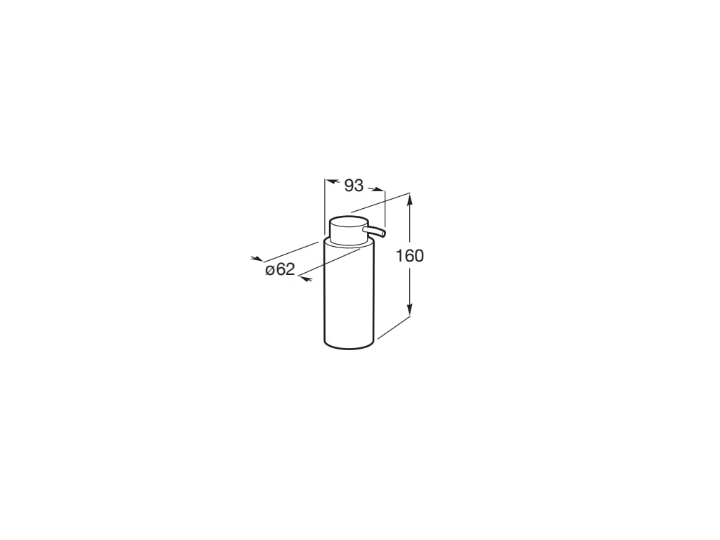 Roca - Dosificador de encimera Superinox A817312002