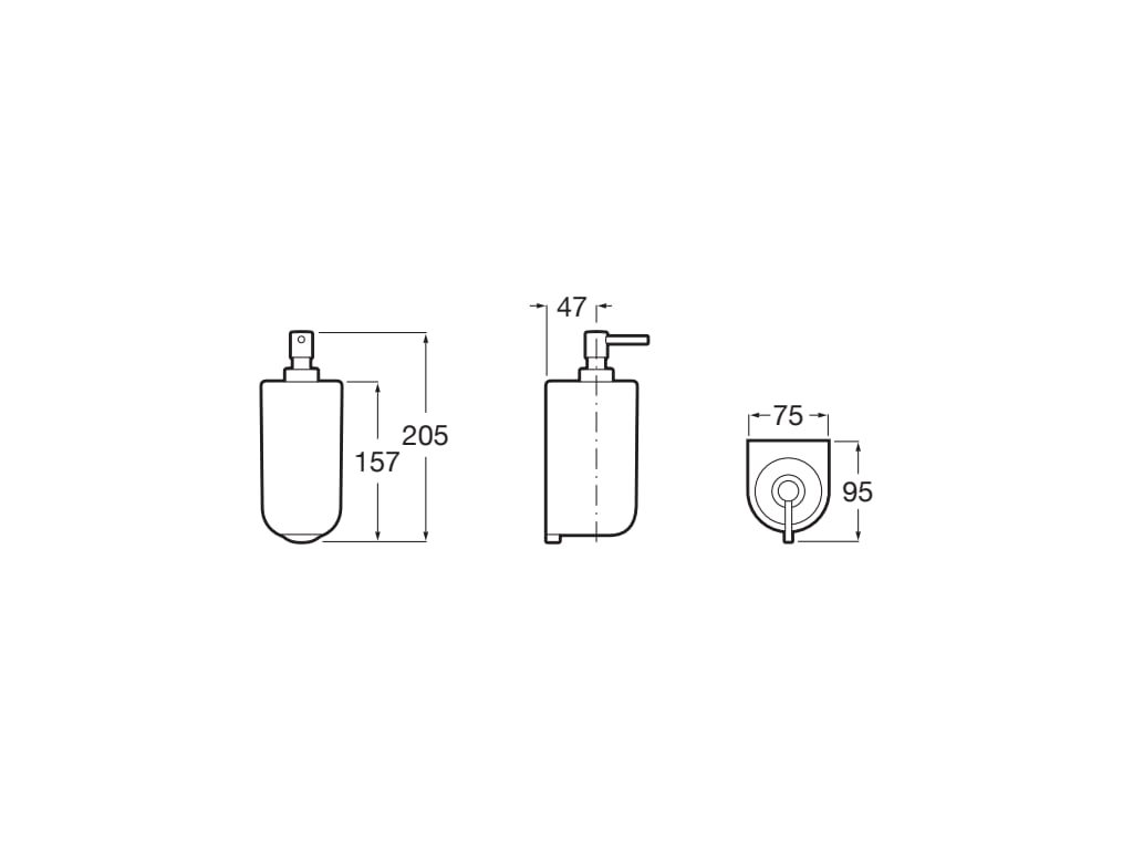 Roca - Dosificador de pared Onda Blanco A3870ZC000