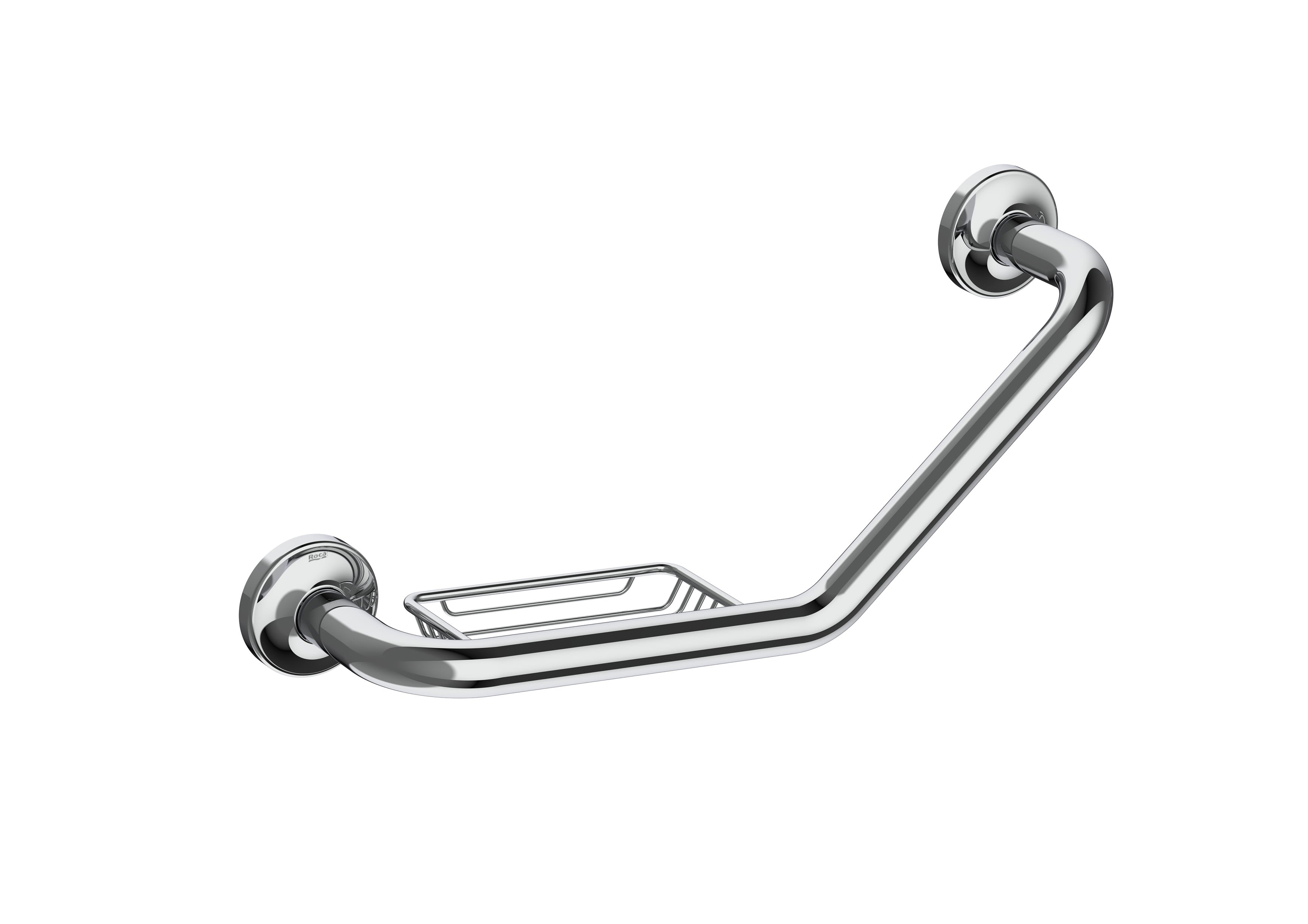 Roca - Angular Bath Handle 135º med Soapy Chromed Finish Comfort A816936001