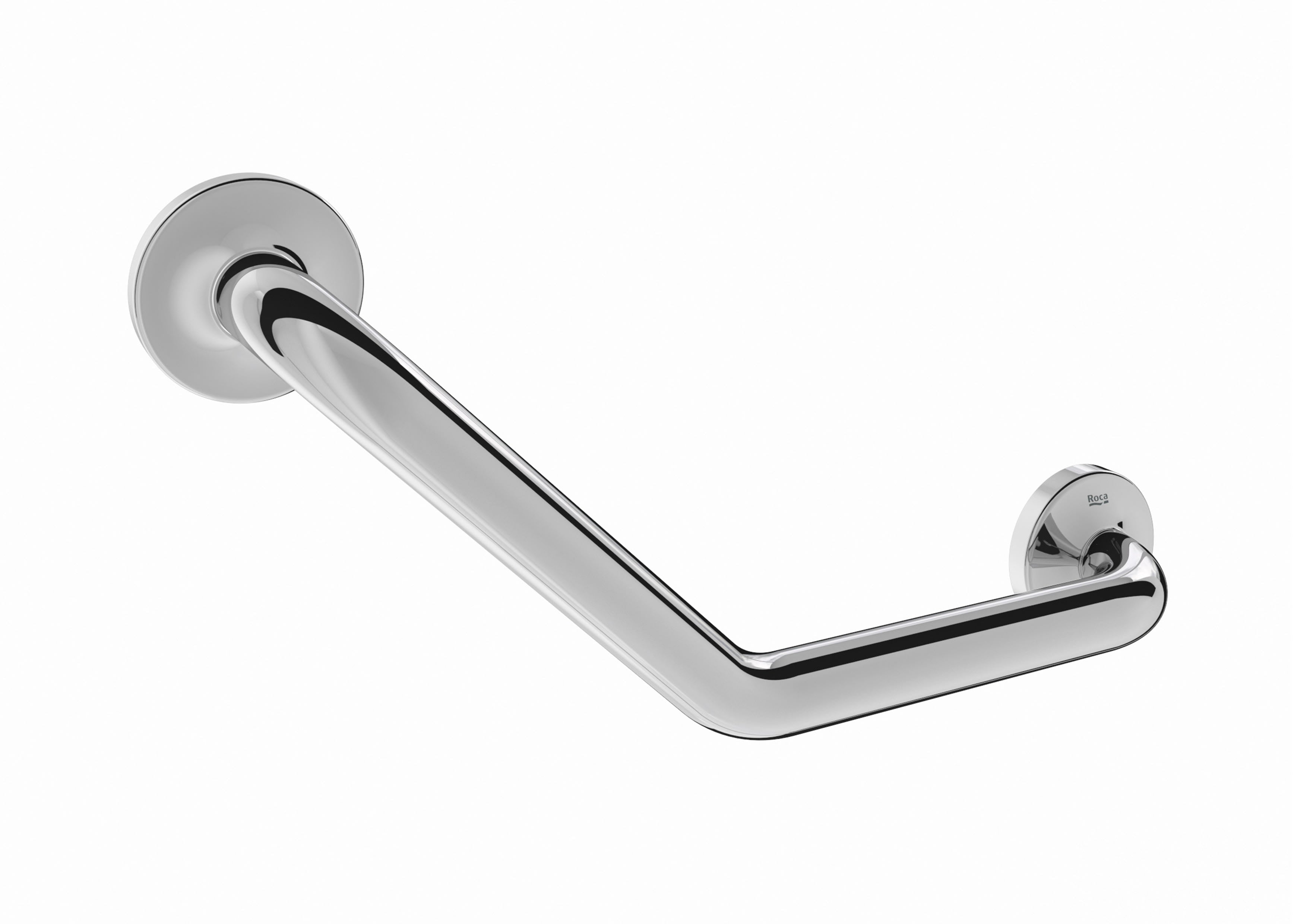 Roca - Poignée de bain angulaire 135º avec bijou-poitrine savonneuse Chrome Comfort A816931001