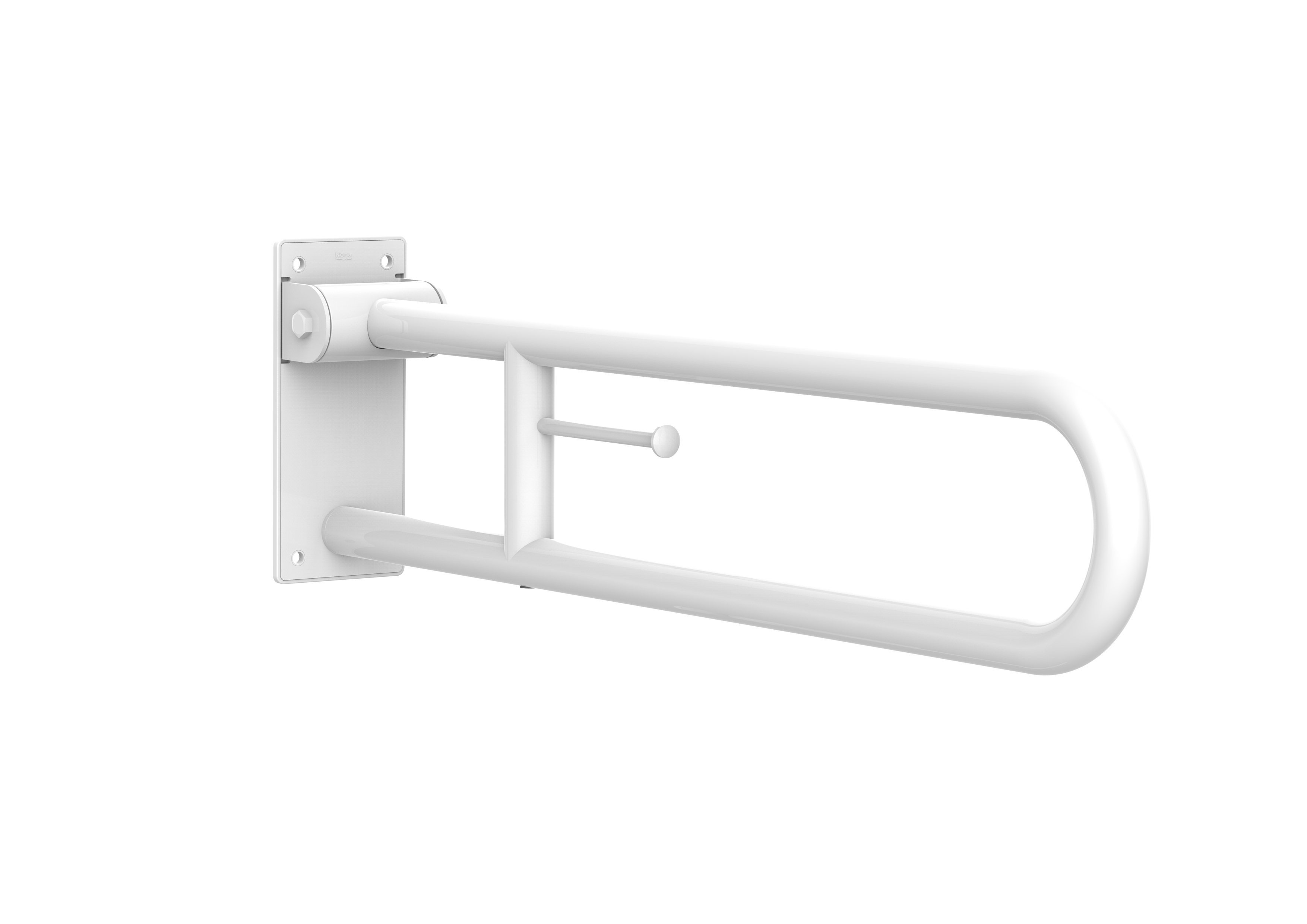 Roca - Asa de baño abatible con portarrollo  Access Comfort 800 mm Blanco A816916009