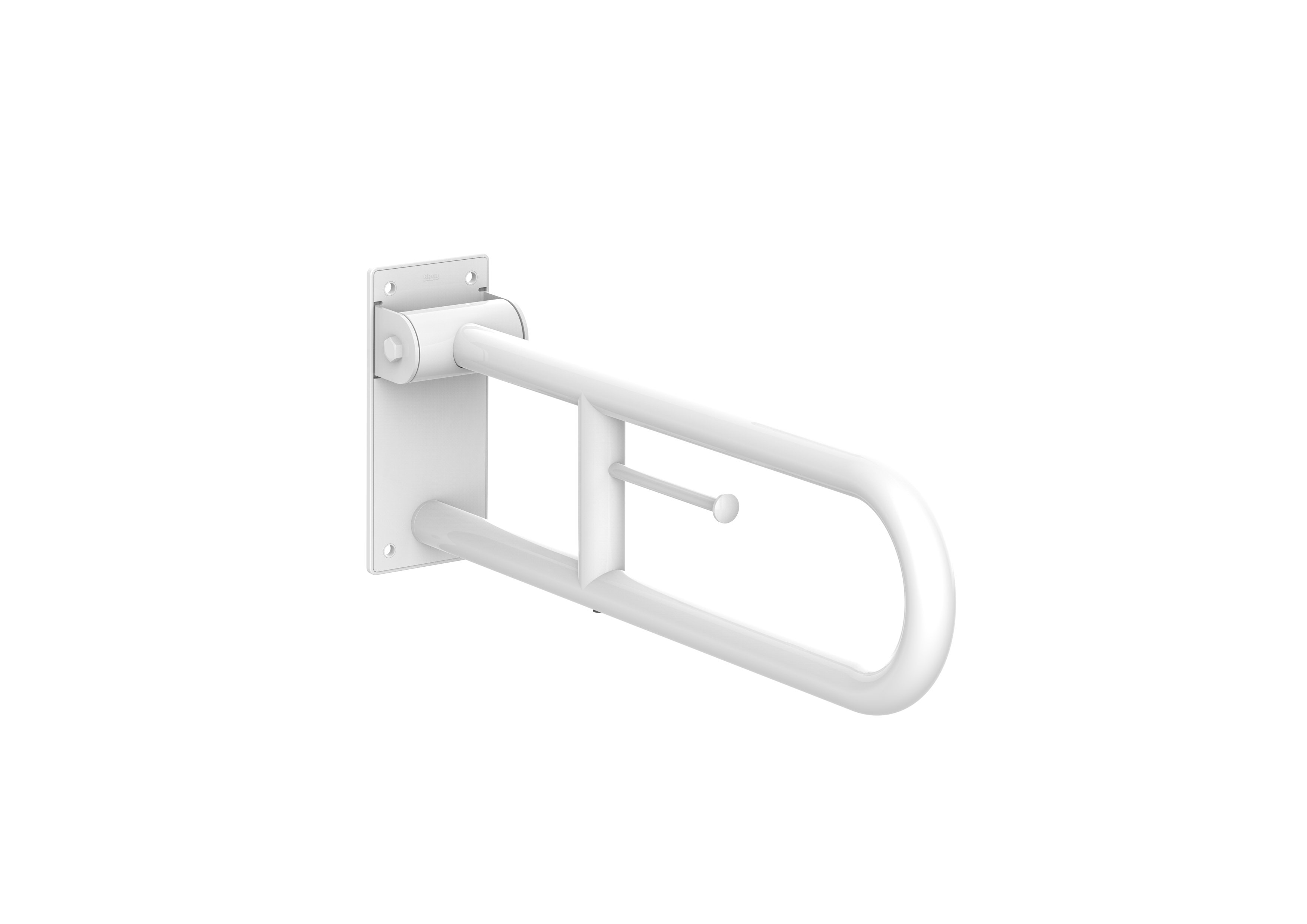 Roca - Asa de baño abatible con portarrollo  Access Comfort 600 mm Blanco A816935009