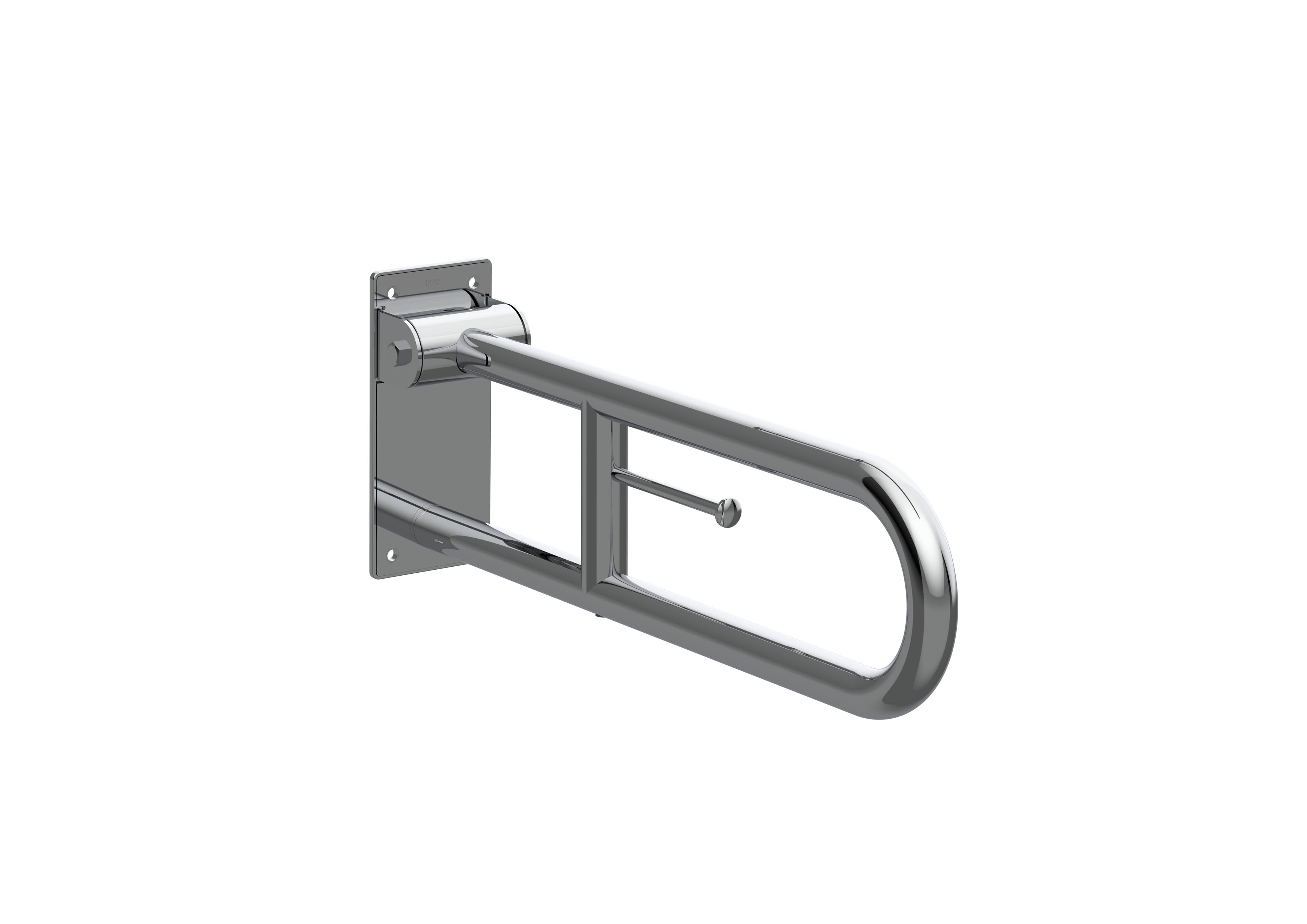 Roca - Asa de baño abatible con portarrollo  Access Comfort 600 mm Cromado A816935001