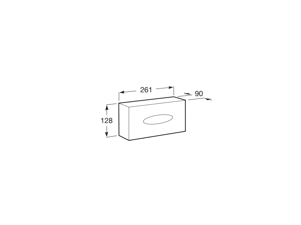 Roca - Dispensador de papel de pared Hotels Cromado A815492001