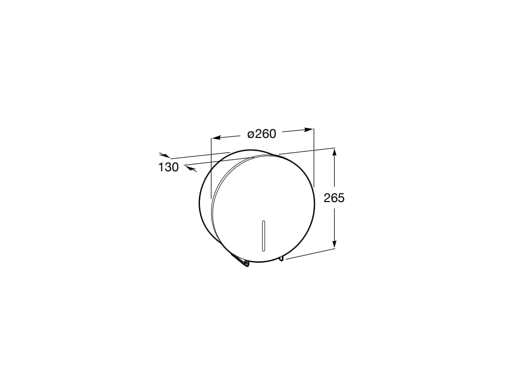 Roca - Dispensador de papel higiénico Ø 260 mm A817406002