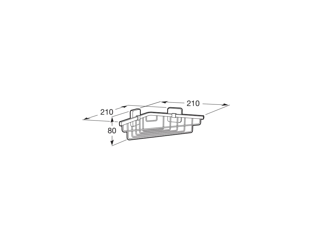 Roca -Contenedor rinconera de rejilla Victoria 210 mm A816685001