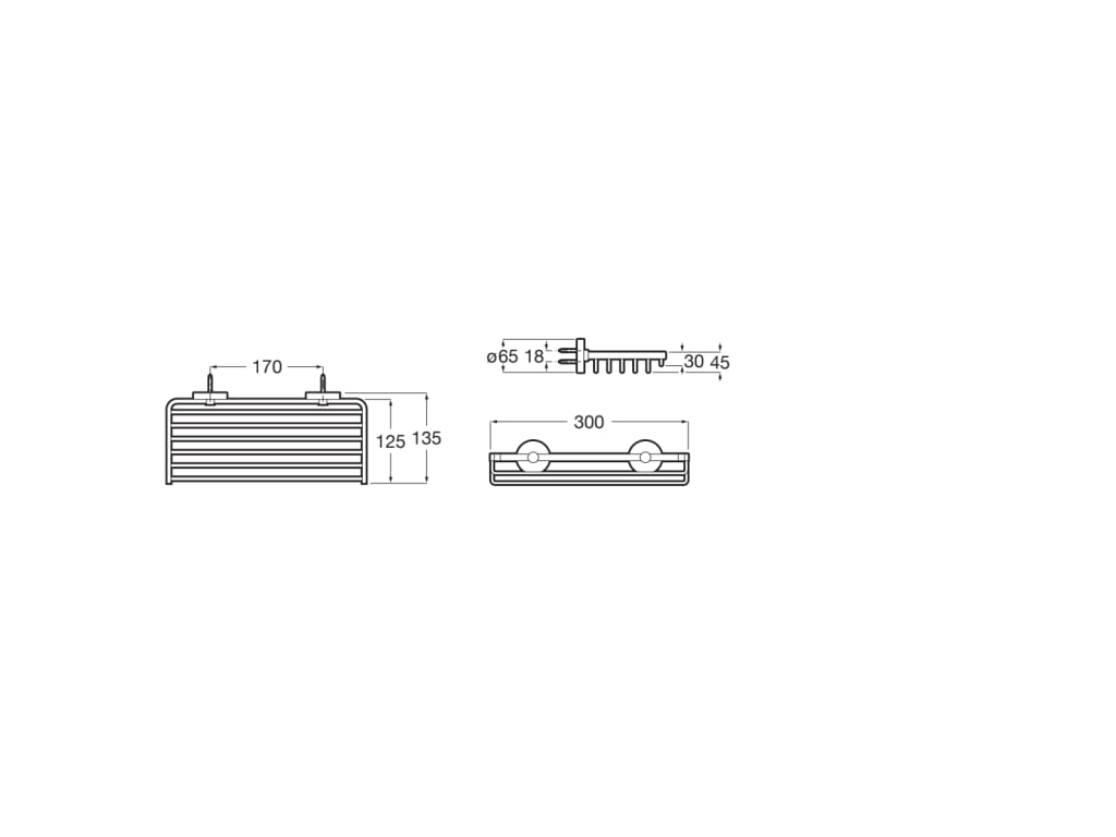 Roca -Contenedorde rejilla Compas 300 mm A817696C00