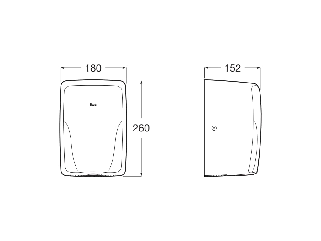 Roca - Secador de manos con sensor Public A818021001