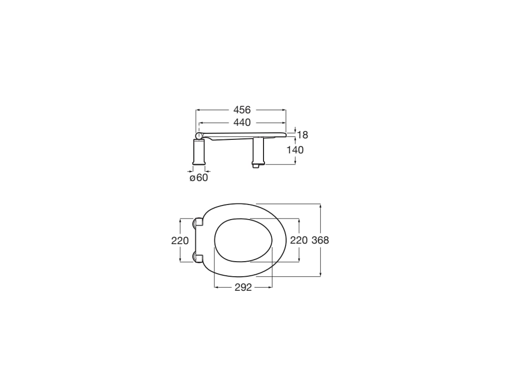 Roca - Asiento elevado Access Comfort A801B60001