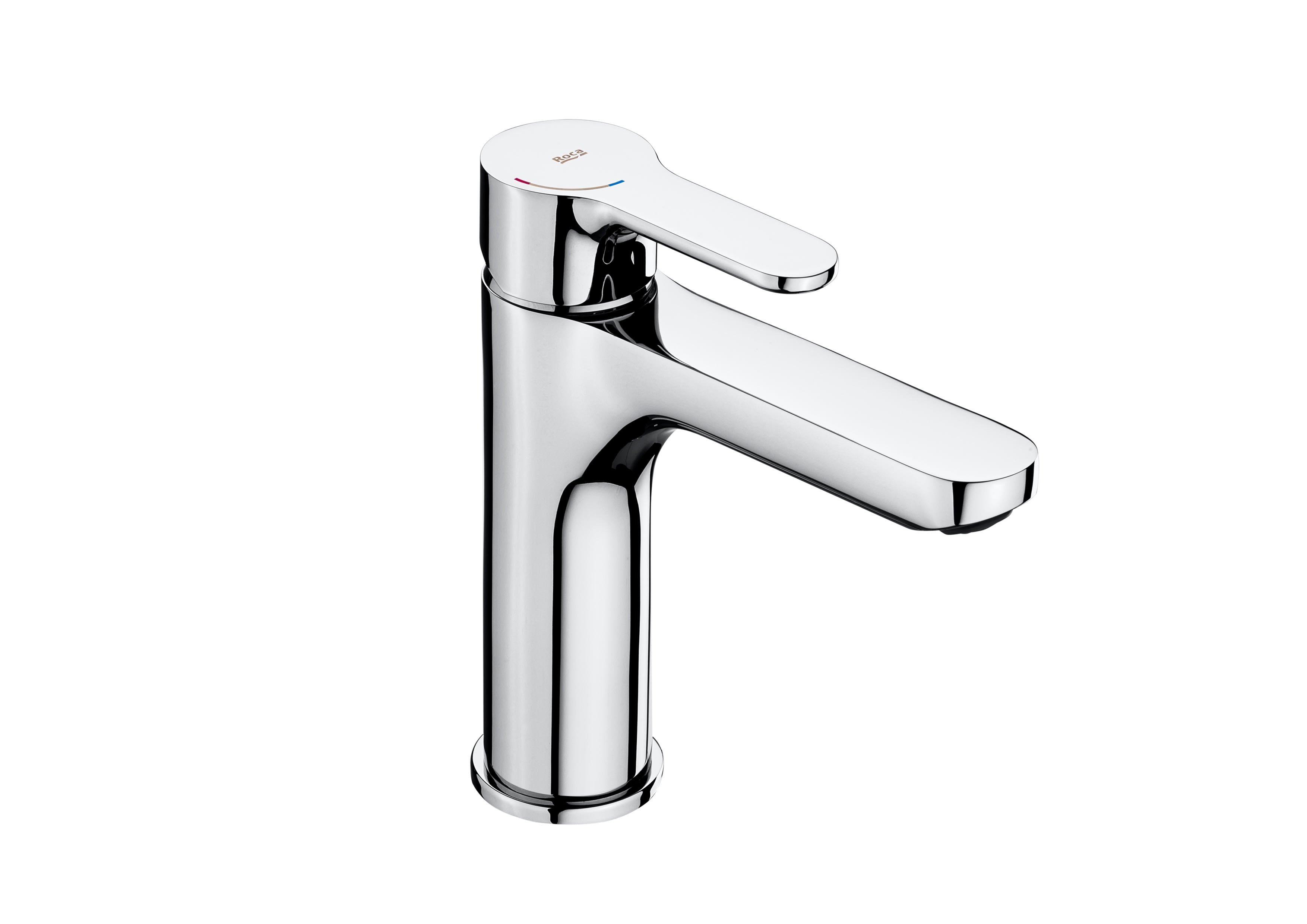 Roca - Tap for sink with mezzo pipe and chromed smooth body L20 A5A3B09C00