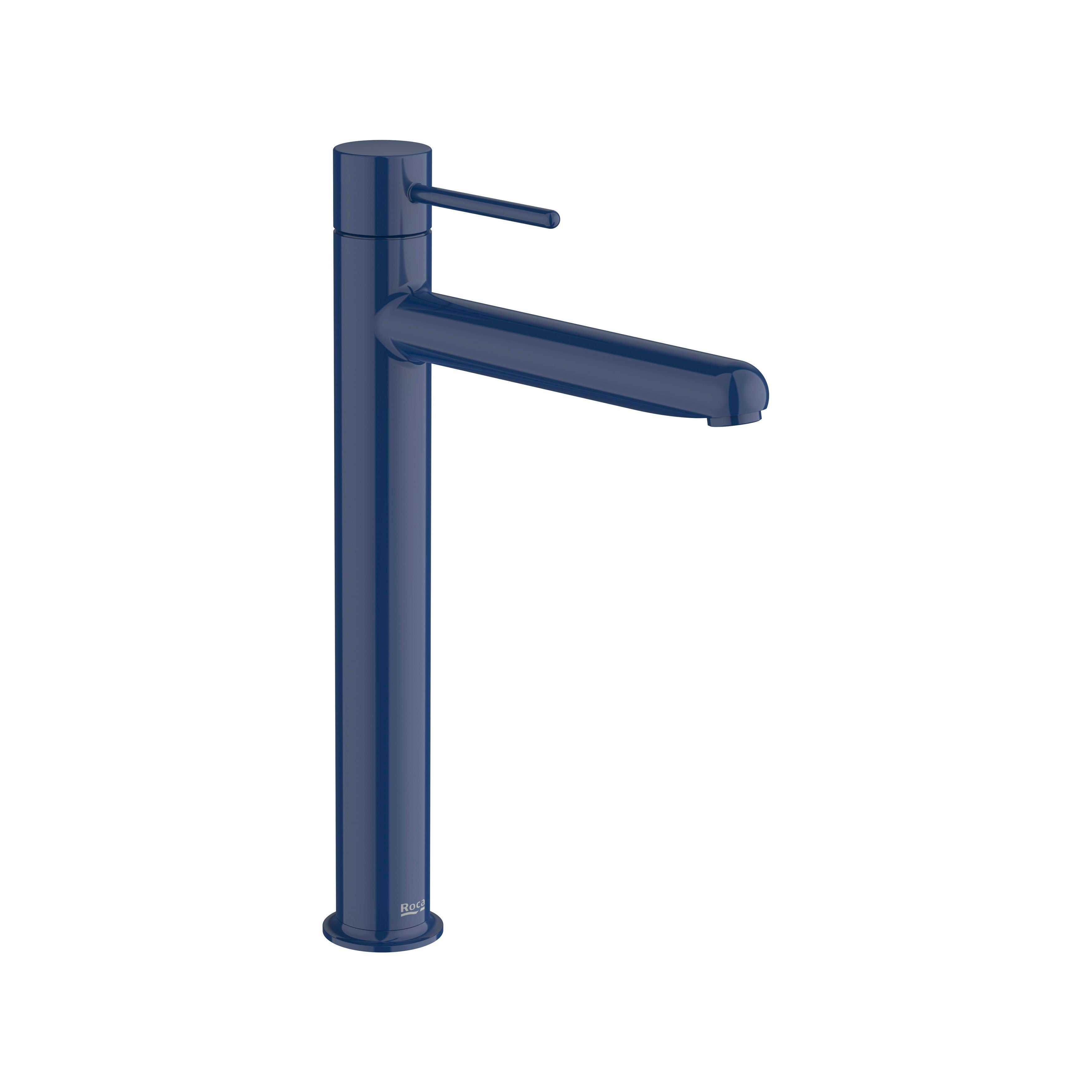 Roca - Mixer Monomando with a straight body and high pipe for Blue sink cobalt, Nu A5A343FP00