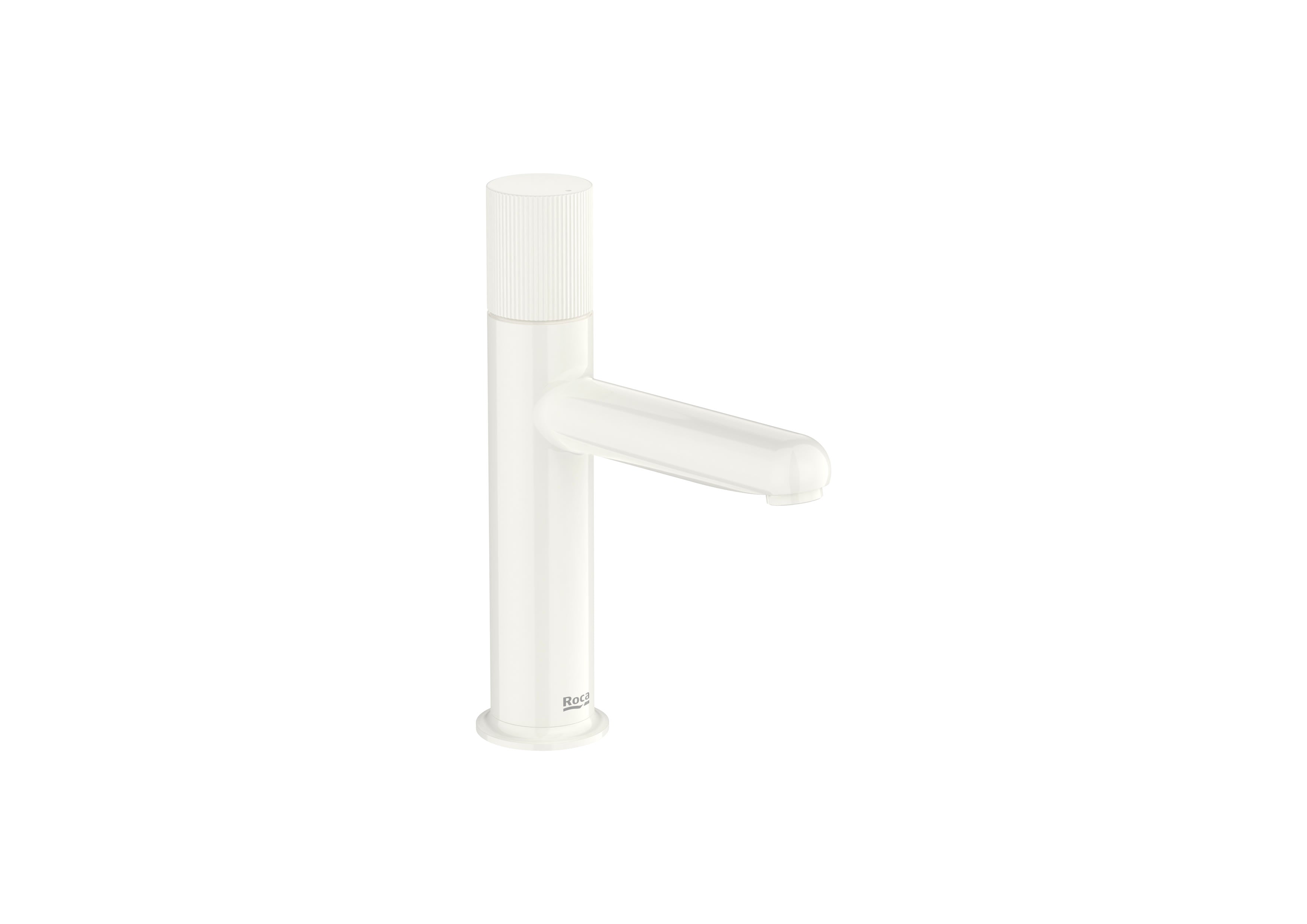 Roca - Mixer Monomando de corpo liso para Basan com Maneta Stripes blanco, Nu A5a3b3fp30