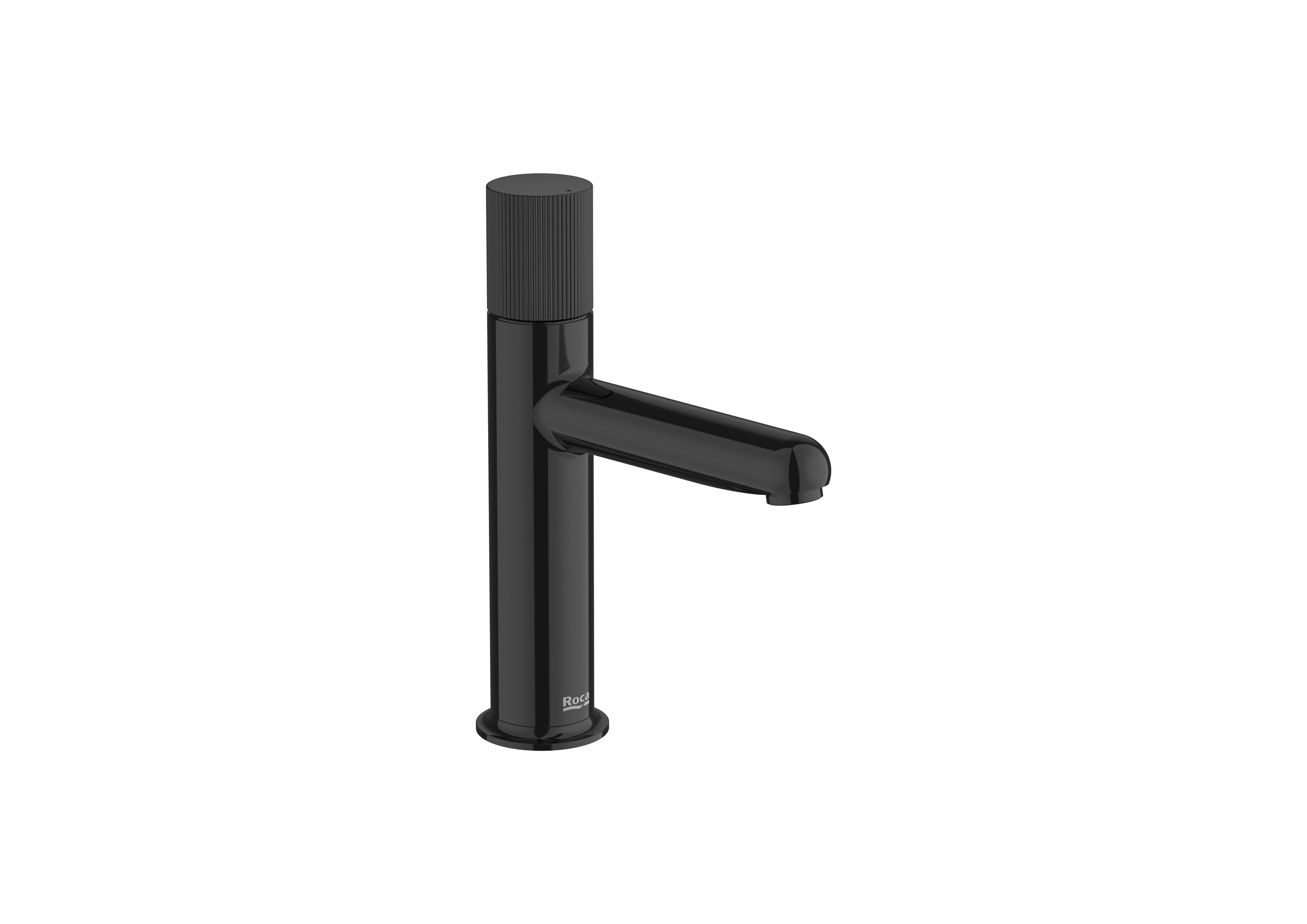 Roca - Mezclador monomando de cuerpo liso para lavabo con maneta Stripes Negro Titanio, Nu A5A3B3FCN0