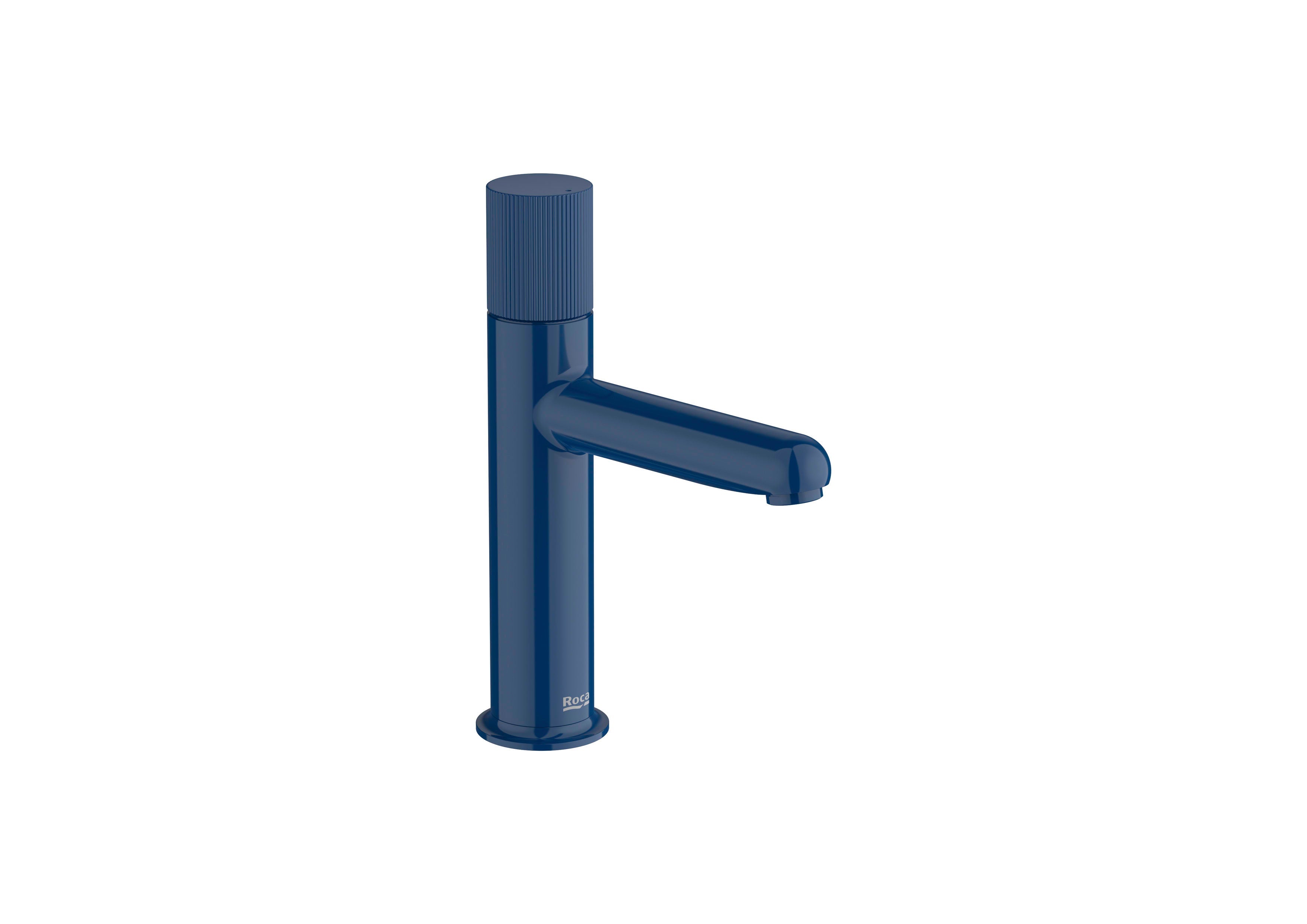 Roca - Mezclador monomando de cuerpo liso para lavabo con maneta Stripes Azul Cobalto, Nu A5A3B3FP00