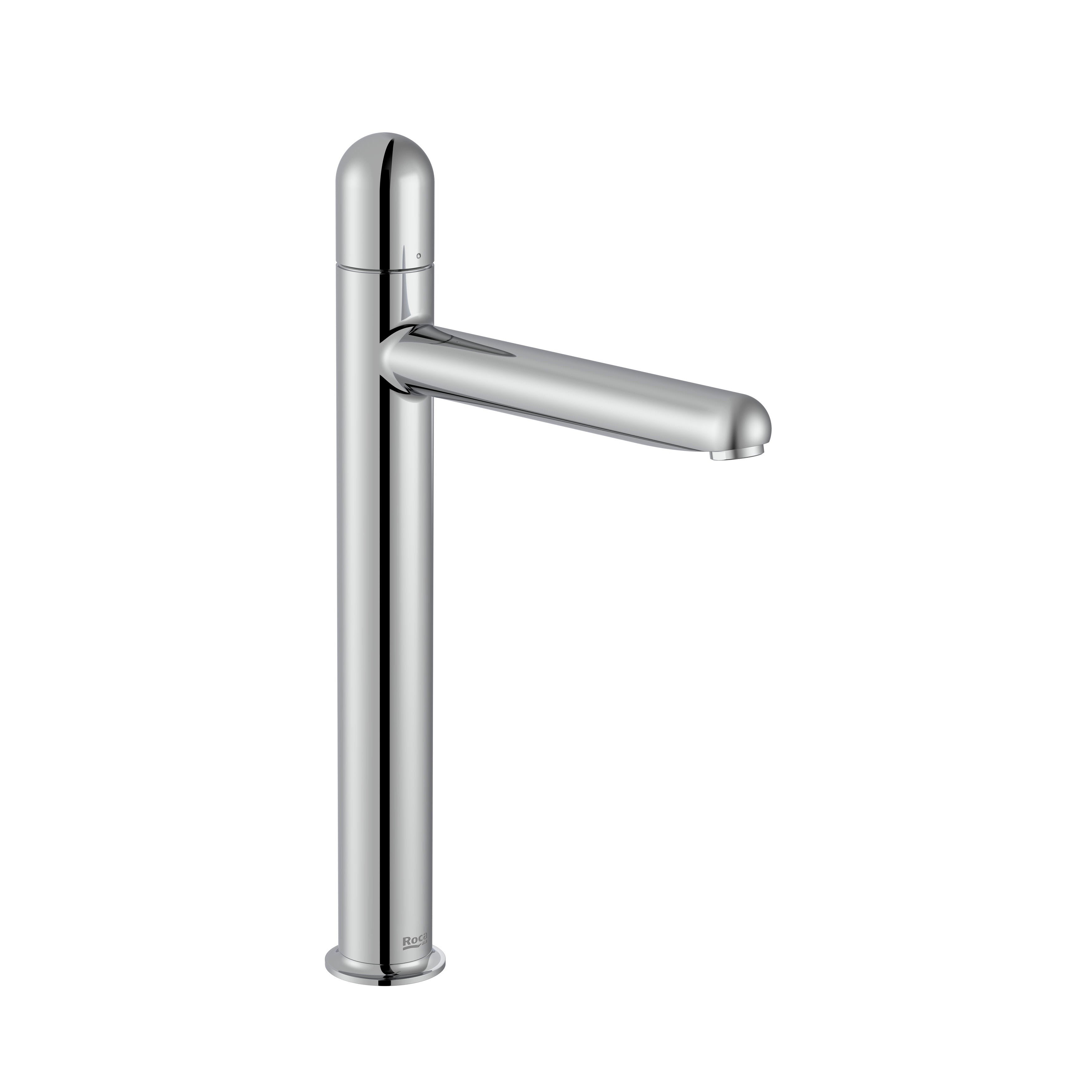 Roca - Mixer Monomando of smooth body and high pipe for sink with chrome dome handle, NU A5A3x3FC00