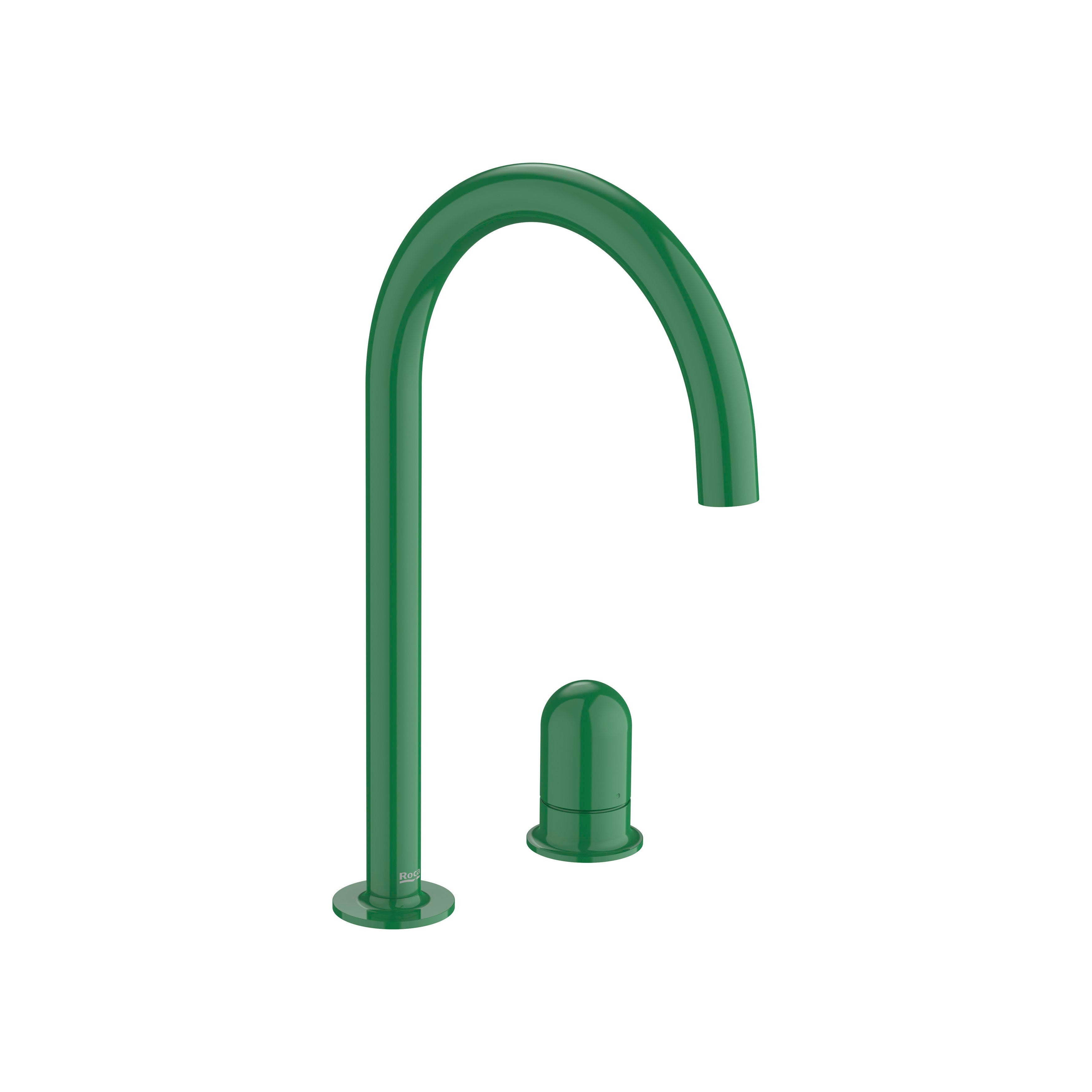 Roca - Mezclador monomando para lavabo con maneta de repisa  Dome Verde Menta, Nu A5A3W3FP20